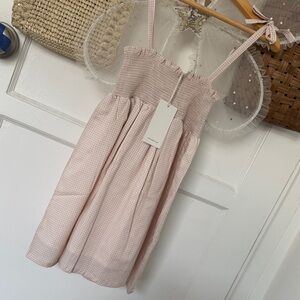 Jamie Kay Organic Cotton Eveleigh Dress- Mini Woven Gingham Violet Dress